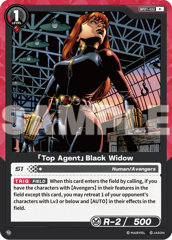 [BP01] Top Agent - Black Widow - R