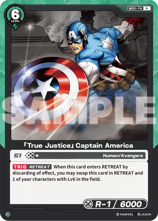 [BP01] True Justice - Captain America - R