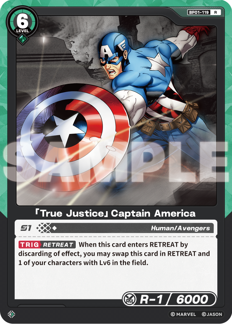 [BP01] True Justice - Captain America - R