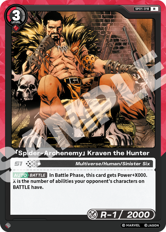 [SP01] Spider-Archenemy - Kraven the Hunter - R