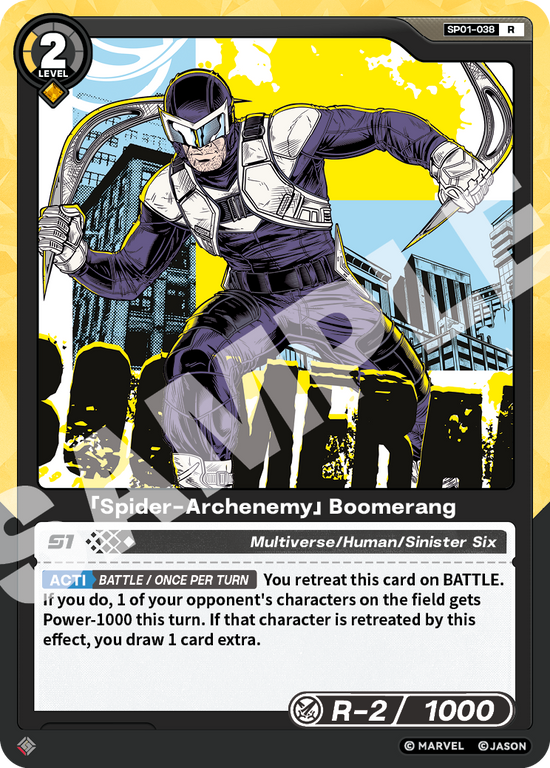 [SP01] Spider-Archenemy - Boomerang - R