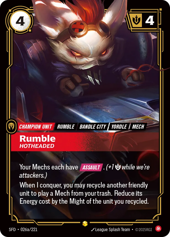 Rumble - Hotheaded (Alt Art)