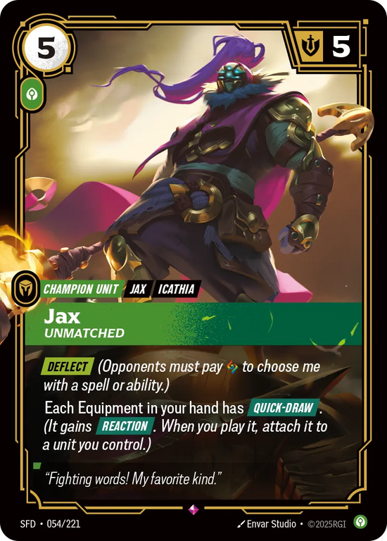 Jax - Unmatched