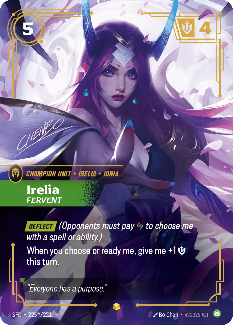 Irelia - Fervent (Signed Overnumber)
