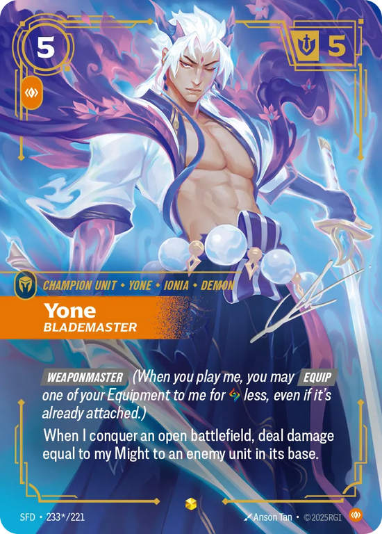 Yone - Blademaster (Signed Overnumber)