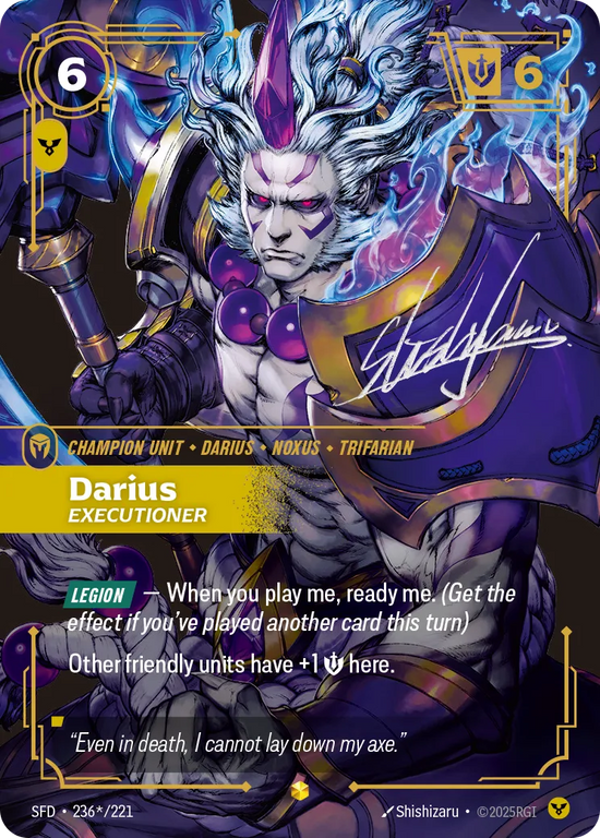 Darius - Executioner (Signed Overnumber)