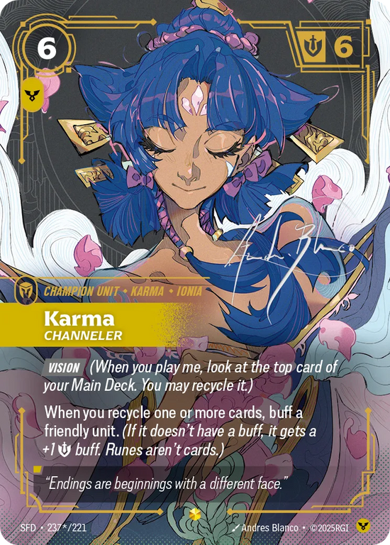 Karma - Channeler (Signed Overnumber)