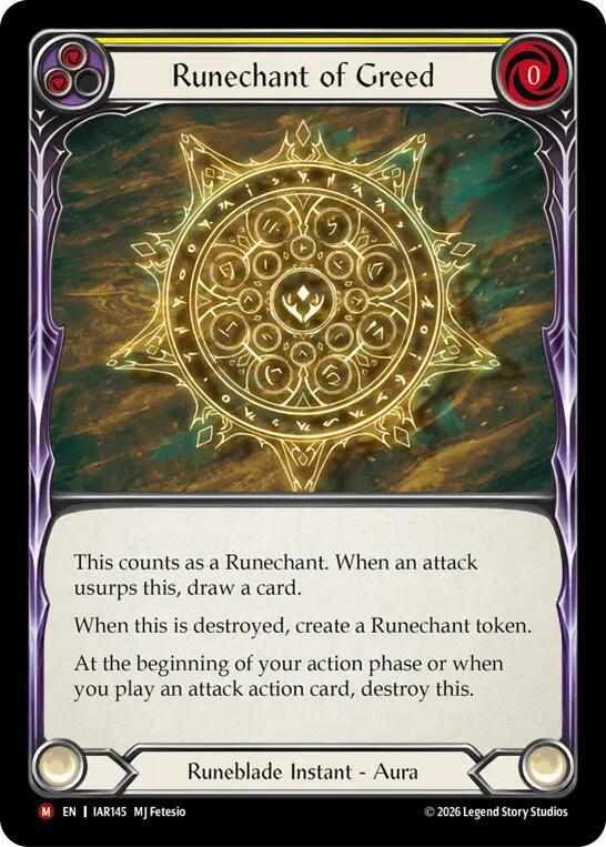 [IAR] Runechant of Greed — IAR145