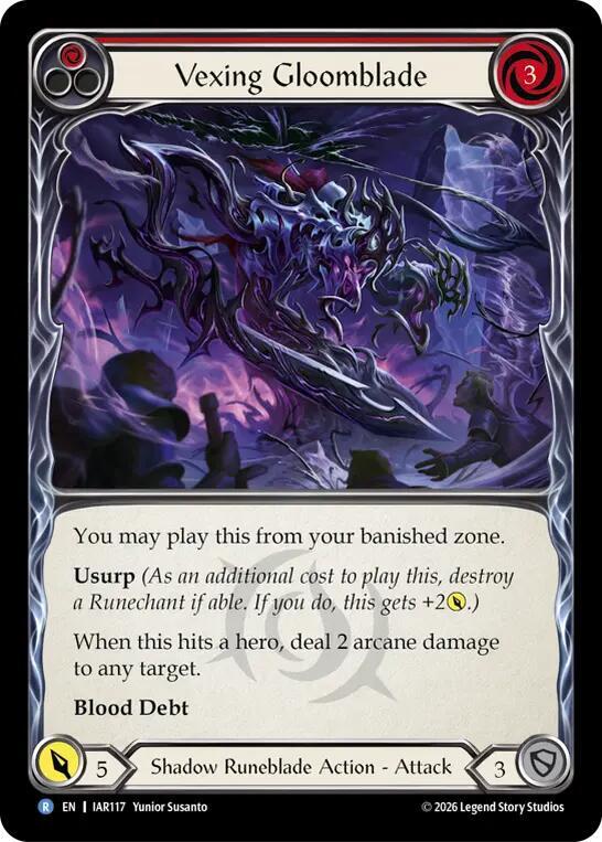 [IAR] Vexing Gloomblade (Red) — IAR117