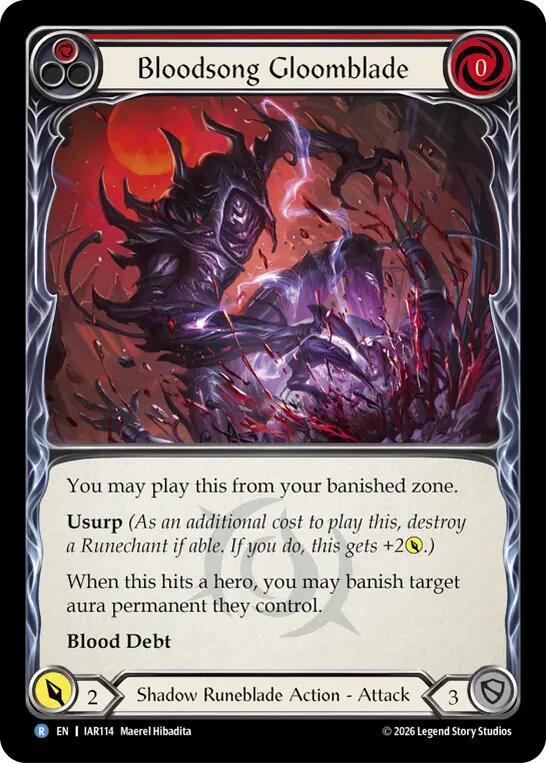 [IAR] Bloodsong Gloomblade — IAR114