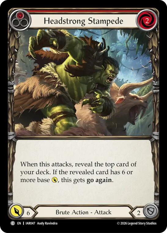 [IAR] Headstrong Stampede (Red) — IAR047