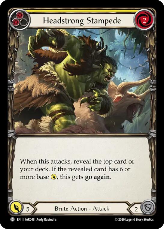 [IAR] Headstrong Stampede (Yellow) — IAR048