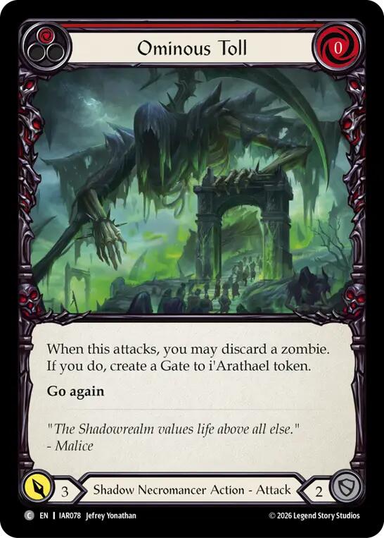 [IAR] Ominous Toll (Red) — IAR078