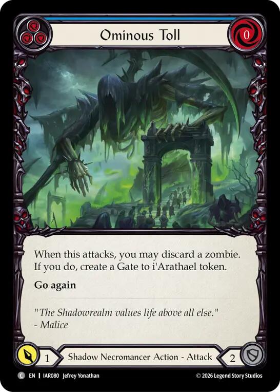 [IAR] Ominous Toll (Blue) — IAR080