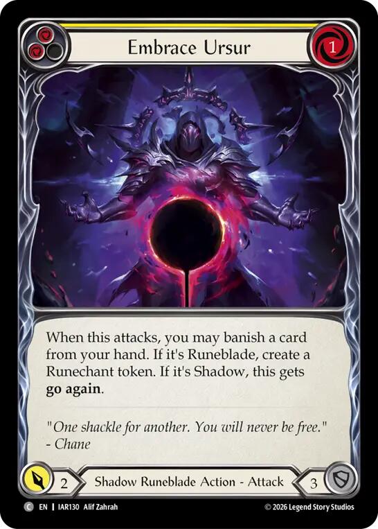 [IAR] Embrace Ursur (Yellow) — IAR130