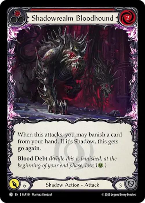 [IAR] Shadowrealm Bloodhound (Red) — IAR194