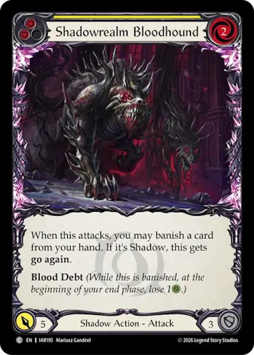 [IAR] Shadowrealm Bloodhound (Yellow) — IAR195