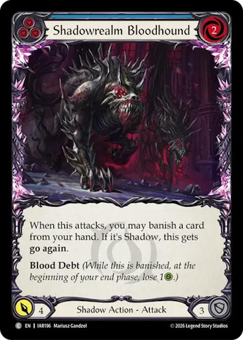 [IAR] Shadowrealm Bloodhound (Blue) — IAR196