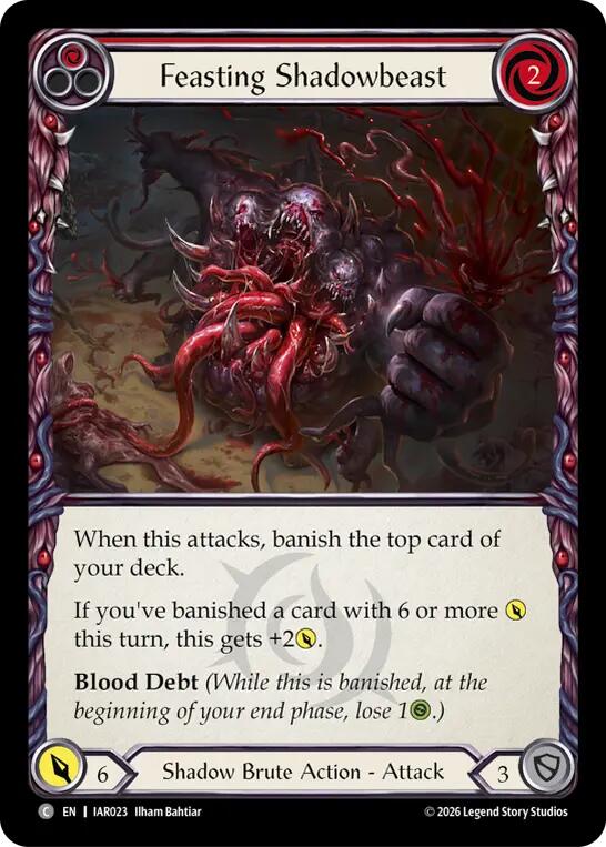 [IAR] Feasting Shadowbeast (Red) — IAR023