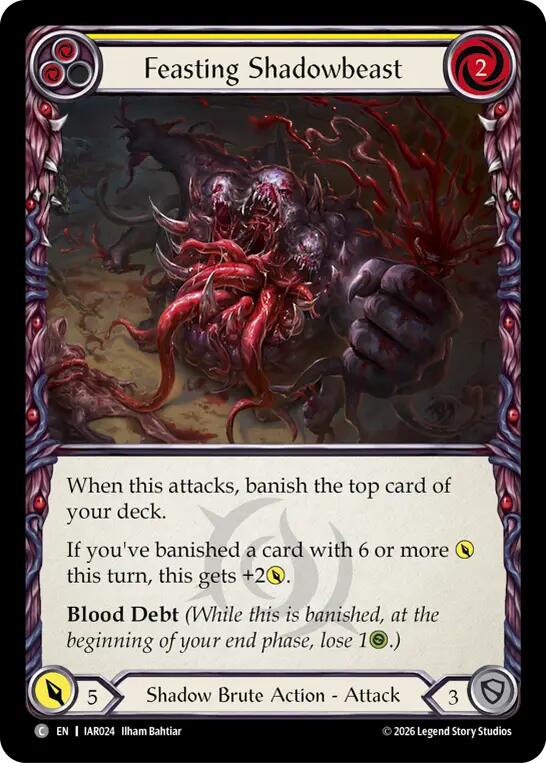[IAR] Feasting Shadowbeast (Yellow) — IAR024