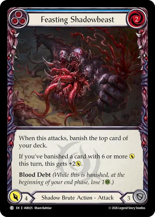 [IAR] Feasting Shadowbeast (Blue) — IAR025
