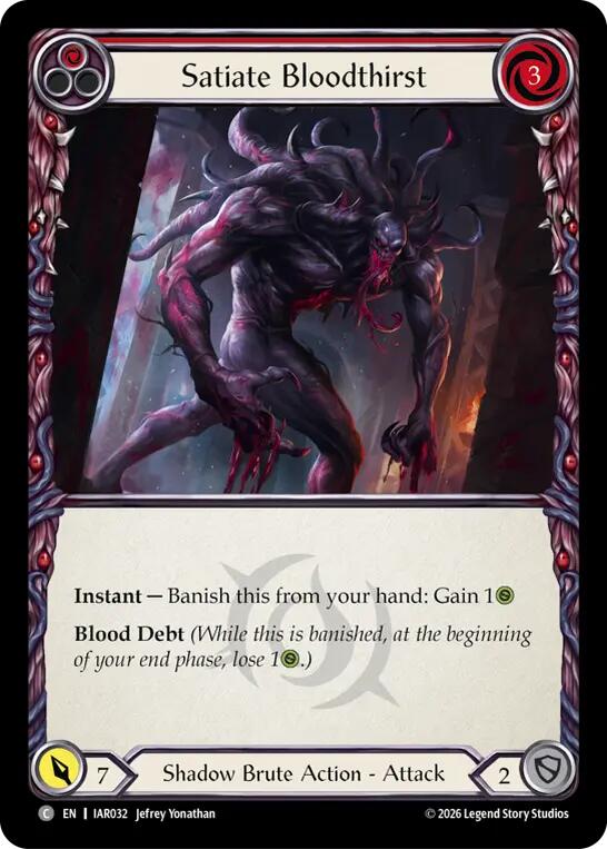 [IAR] Satiate Bloodthirst (Red) — IAR032