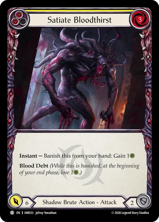 [IAR] Satiate Bloodthirst (Yellow) — IAR033