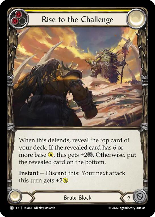 [IAR] Rise to the Challenge (Yellow) — IAR051