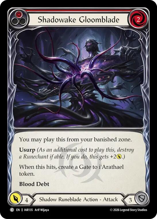 [IAR] Shadowake Gloomblade (Red) — IAR135
