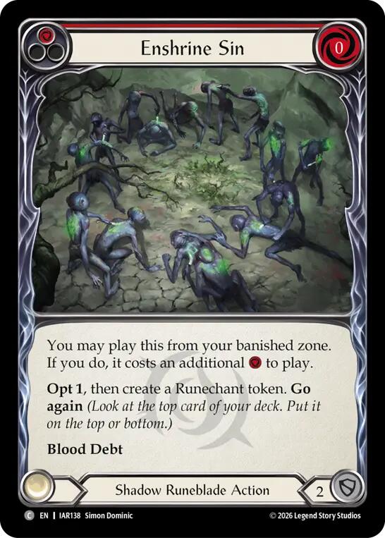 [IAR] Enshrine Sin (Red) — IAR138