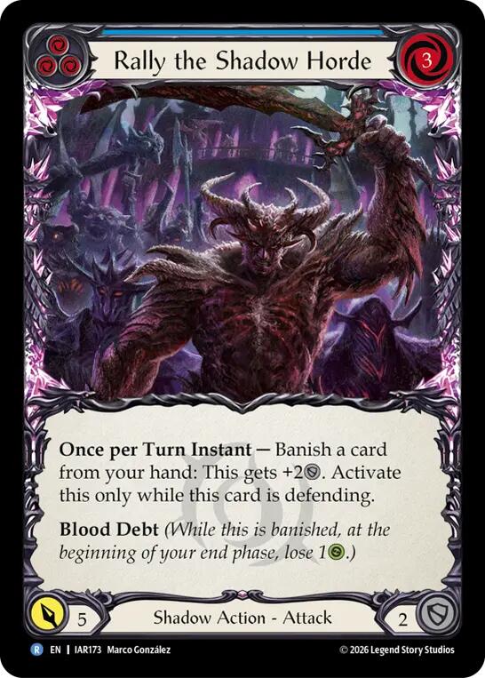 [IAR] Rally the Shadow Horde (Blue) — IAR173