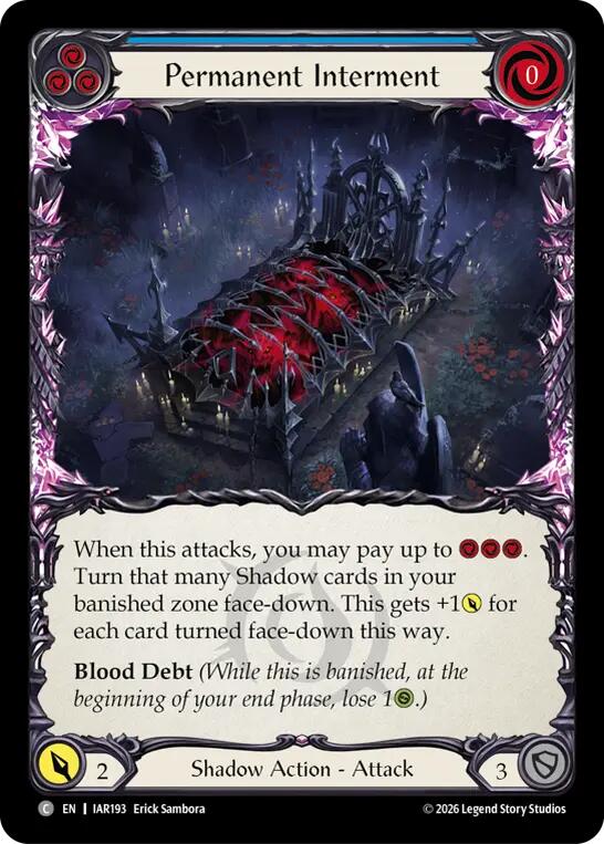 [IAR] Permanent Interment (Blue) — IAR193