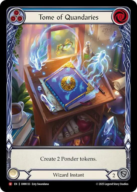 [OMN] Tome of Quandaries (Blue) (Extended Art) — OMN133