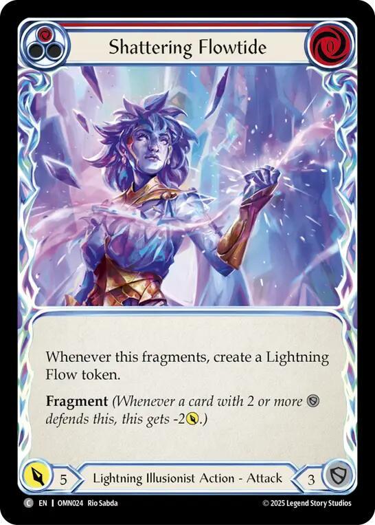 [OMN] Shattering Flowtide (Red) — OMN024