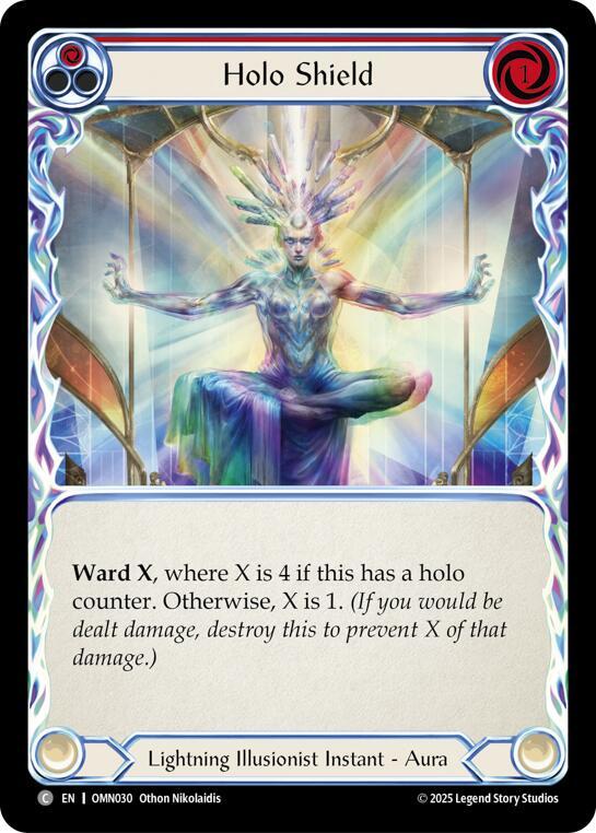 [OMN] Holo Shield (Red) — OMN030