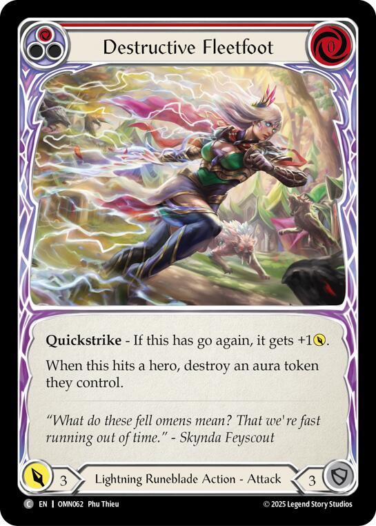 [OMN] Destructive Fleetfoot (Red) — OMN062