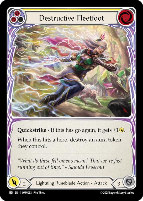[OMN] Destructive Fleetfoot (Yellow) — OMN063