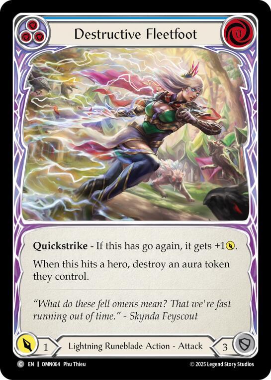 [OMN] Destructive Fleetfoot (Blue) — OMN064