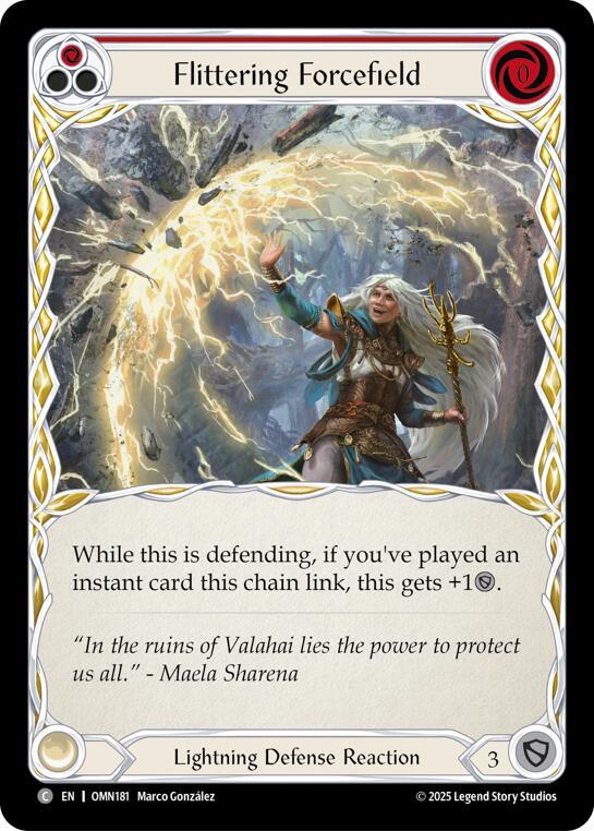 [OMN] Flittering Forcefield (Red) — OMN181