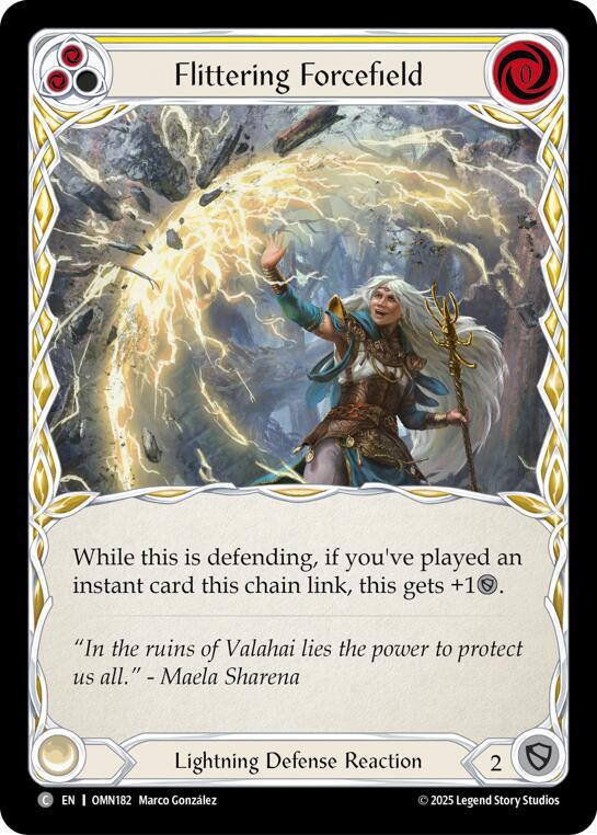 [OMN] Flittering Forcefield (Yellow) — OMN182