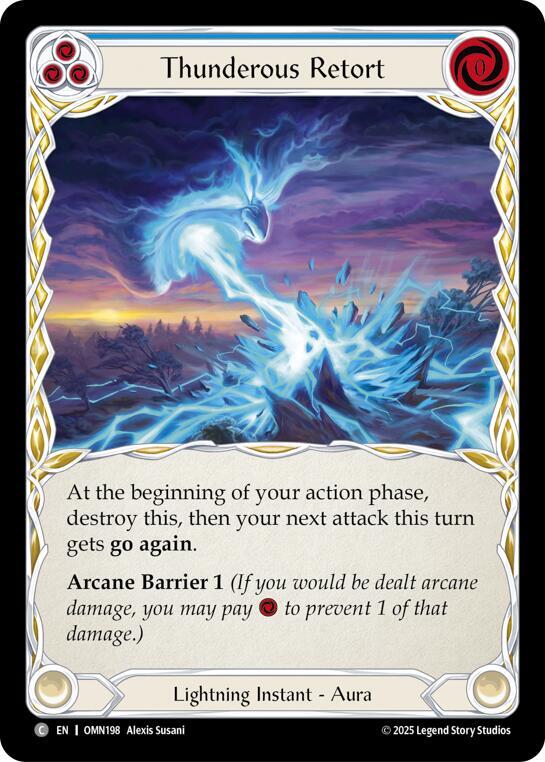 [OMN] Thunderous Retort (Blue) — OMN198