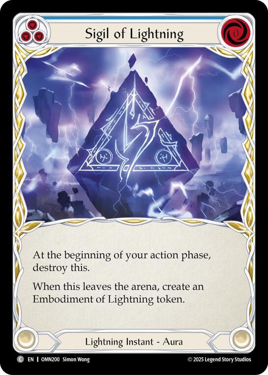 [OMN] Sigil Of Lightning (Blue) — OMN200
