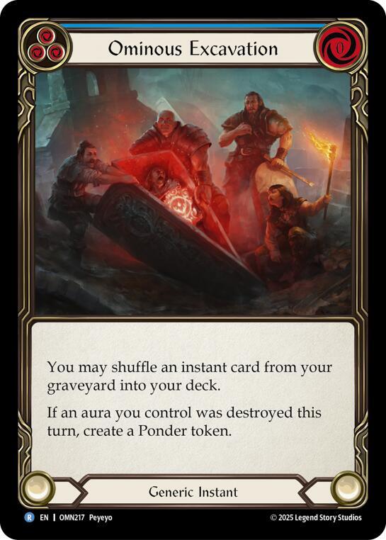 [OMN] Ominous Excavation (Blue) — OMN217