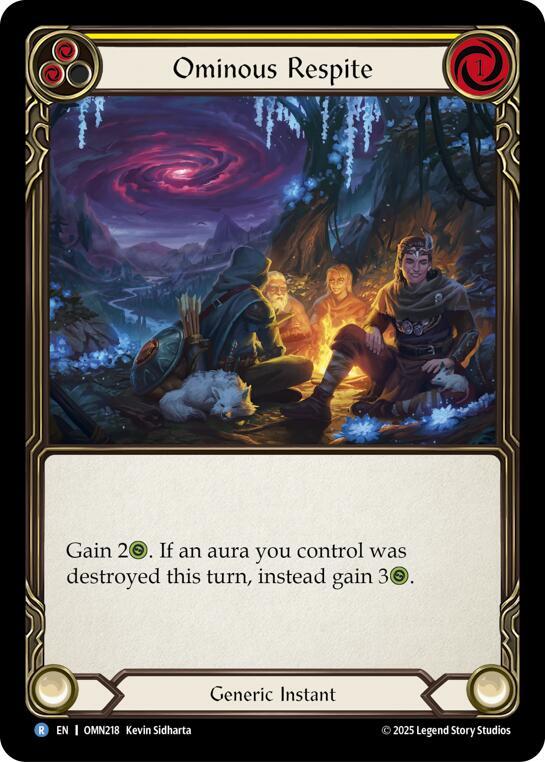 [OMN] Ominous Respite (Yellow) — OMN218