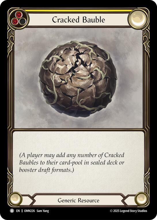 [OMN] Cracked Bauble (Yellow) — OMN226