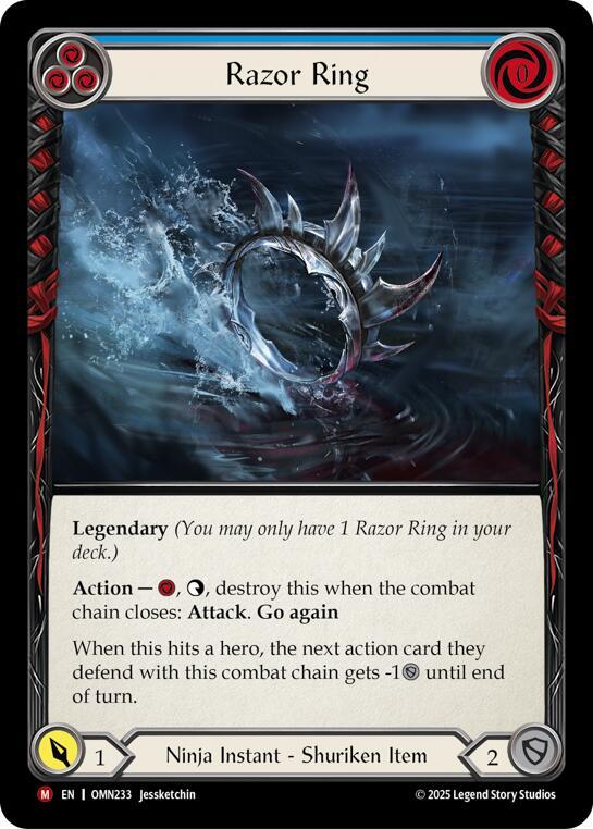 [OMN] Razor Ring (Blue) — OMN233