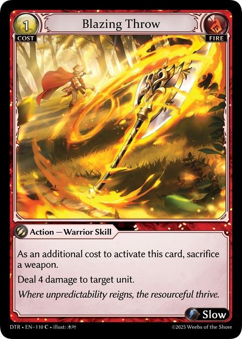 [DTR] Blazing Throw — 110