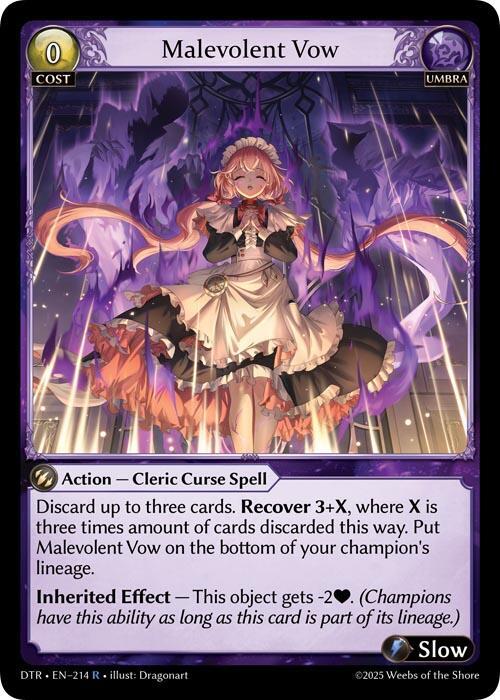 [DTR] Malevolent Vow — 214