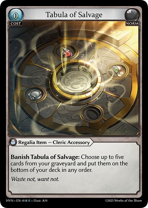 [HVN] Tabula of Salvage — 018