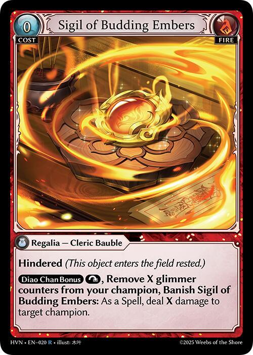 [HVN] Sigil of Budding Embers — 020